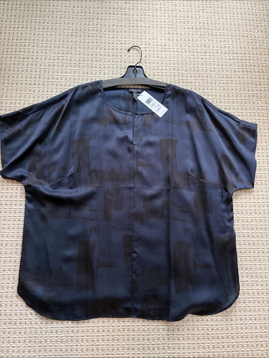 Eileen Fisher Tops - Eileen Fisher Tunic Black Short-Sleeve Shirt - Classic Relaxed Fit